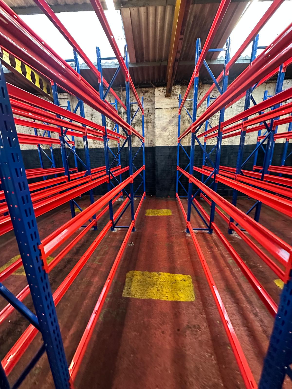 Replacing an old tyre racking system