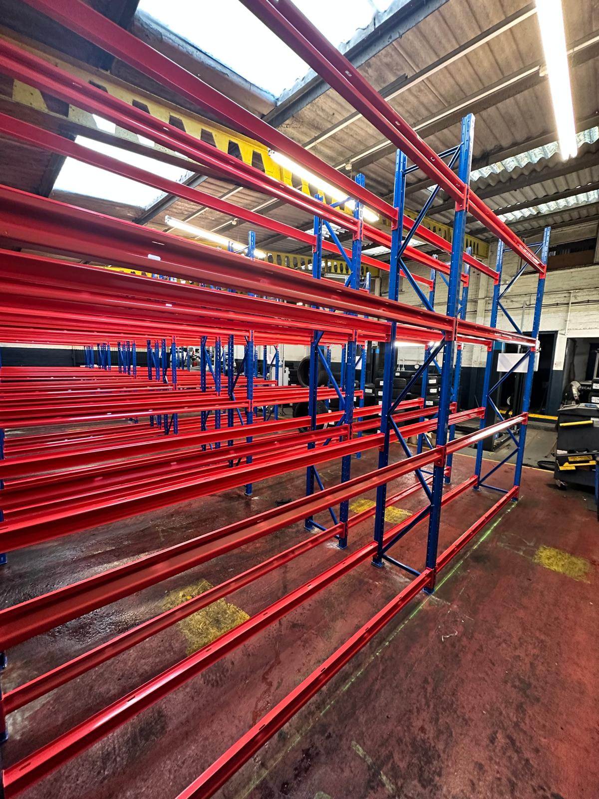 Replacing an old tyre racking system