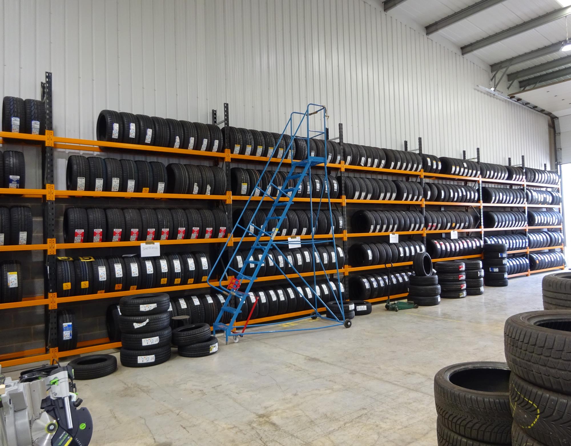 Tyres on the shelves