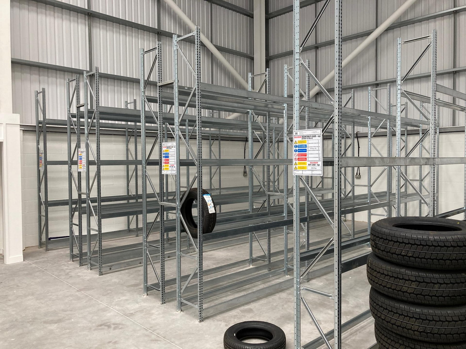 Tyre racking storage system 