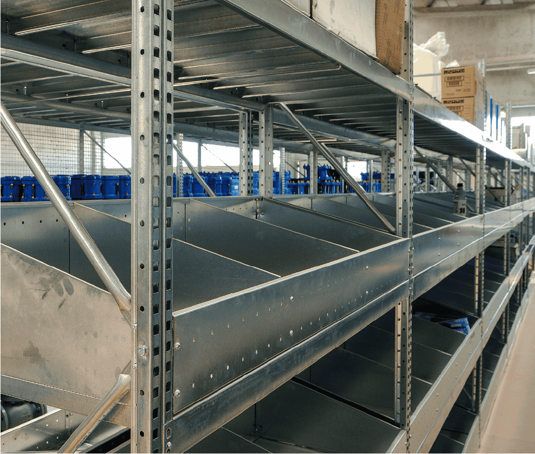 Shelves with drawers