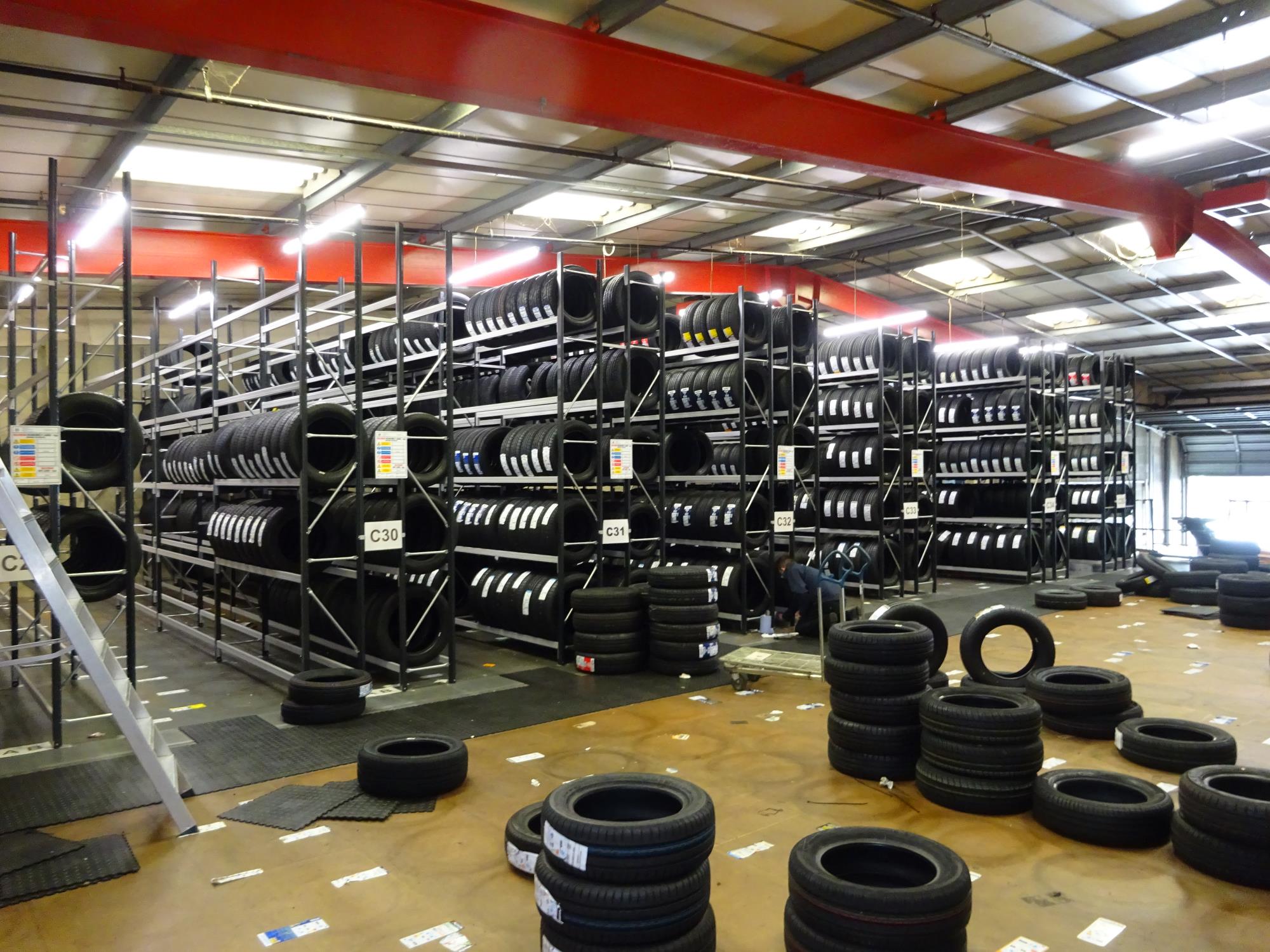 Tyres and tyre racks